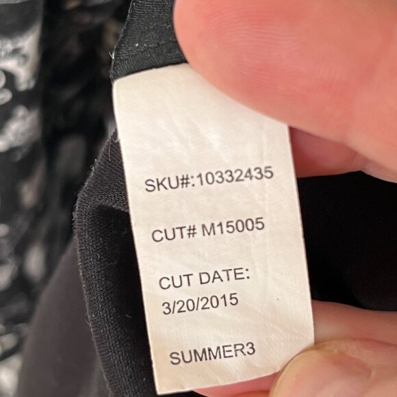 Torrid Skater Mini Dress Skull Roses Black White Cotton Blend Spaghetti Strap 20 - Picture 10 of 10